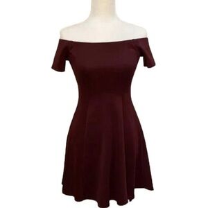 Burgundy Forever 21 Dress (size: large)